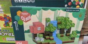 Animal Forest magnetic blocks in Minecraft style, 154 pieces — Beograd