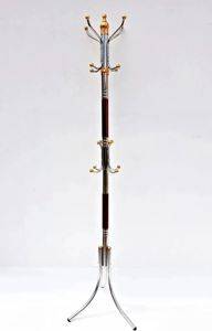 Garderobenständer aus Edelstahl für Jacken und Mäntel, 173 cm, 16 Haken — Beograd