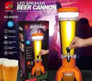 Bierzapfanlage Rakete 3 l mit Bluetooth-Lautsprecher und LED-Beleuchtung — Beograd