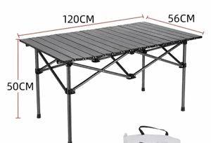 Faltbarer Campingtisch aus Aluminium, 120 × 56 × 50 cm — Beograd