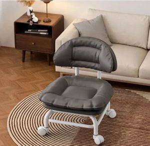 Low stool with backrest and swivel casters — Beograd