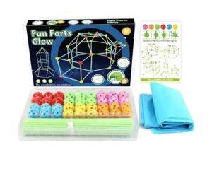 Glow-in-the-dark tent-fort construction set, 88 pieces — Beograd