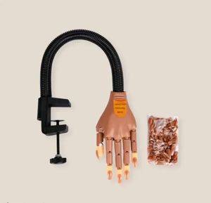 Manicure and nail extension practice hand with 50 nail tips — Beograd