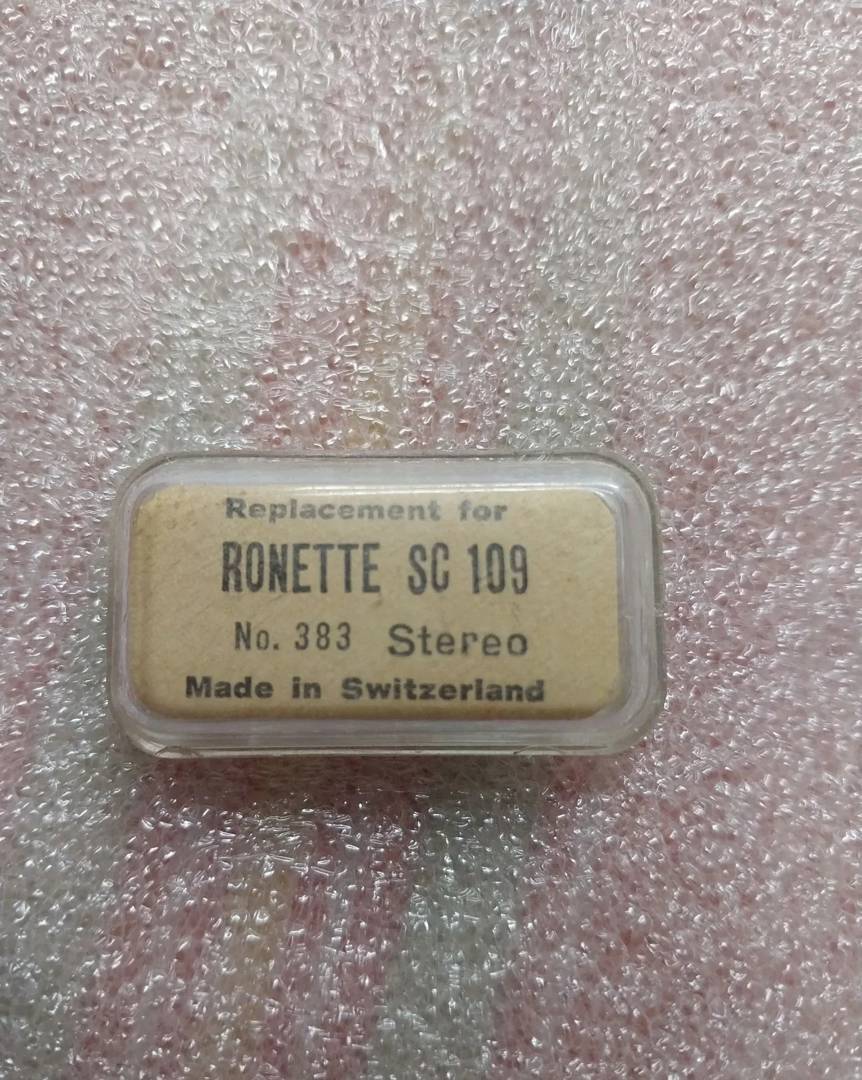 Голка для програвача Ronette SC 109 (No. 383 Stereo), NOS, Швейцарія