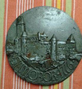 Лита плакетка Samobor 1776, 537 г, 12 см — Veliko Gradište