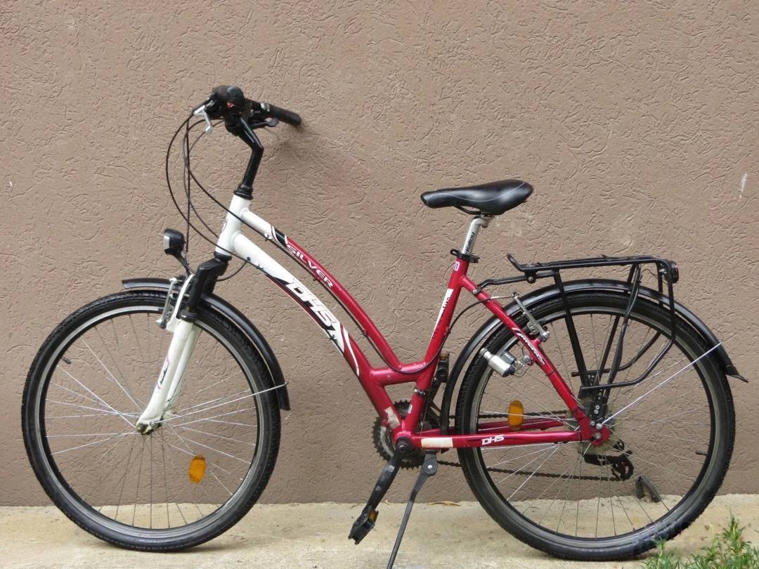 Citybike DHS Silver 26" — Alurahmen 46 cm, 21 Gänge