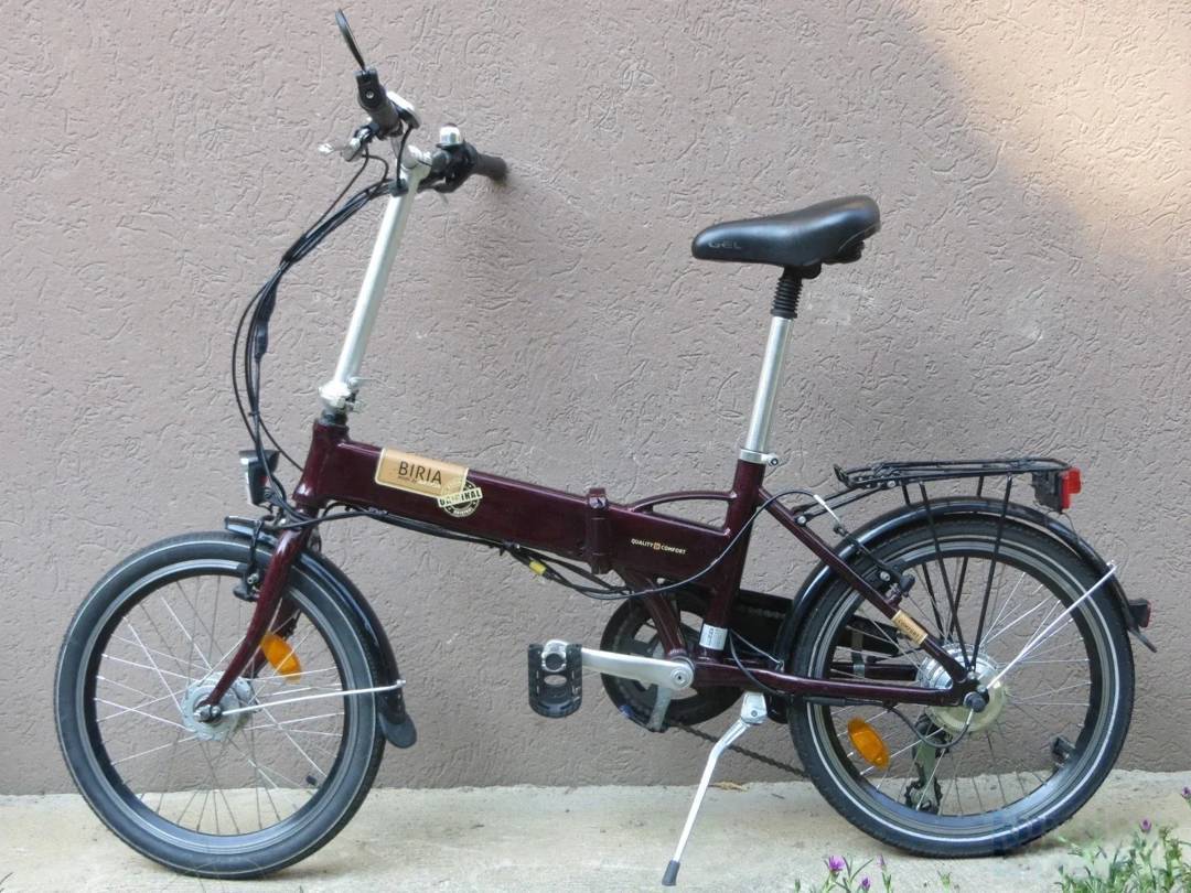 Zložljivo električno kolo Biria 20" — aluminijast okvir, 24 V, 6 prestav Shimano Acera