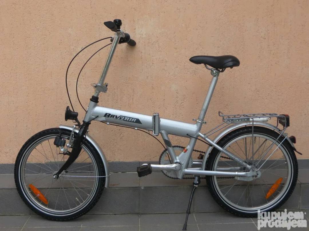 Sklopivi bicikl Bavaria 20" — aluminijski okvir, 3 brzine SRAM S3, dinamo
