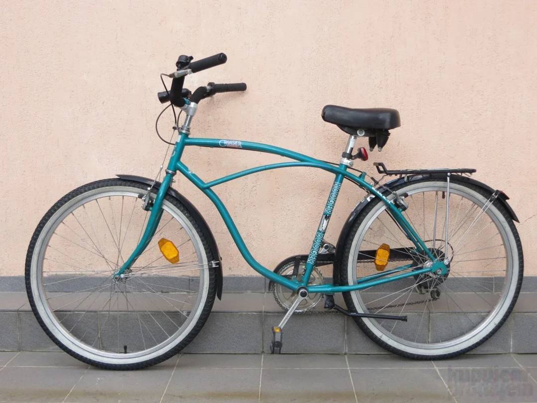 Cruiser bicikl Hooger Booger 26" — okvir 49 cm, 6 brzina Shimano