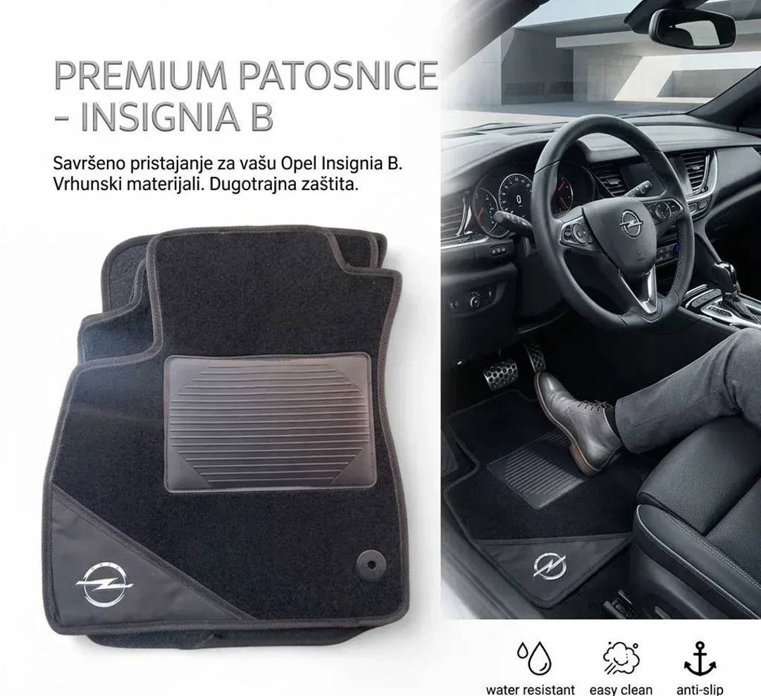 Fußmatten für Opel Insignia B — Gummi und Textil