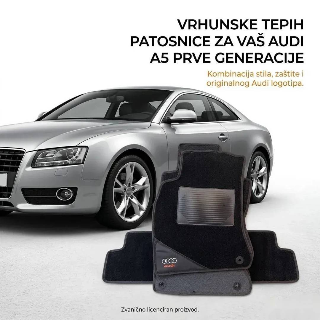 Covorașe pentru Audi A5 (din 2007) — de cauciuc și textile