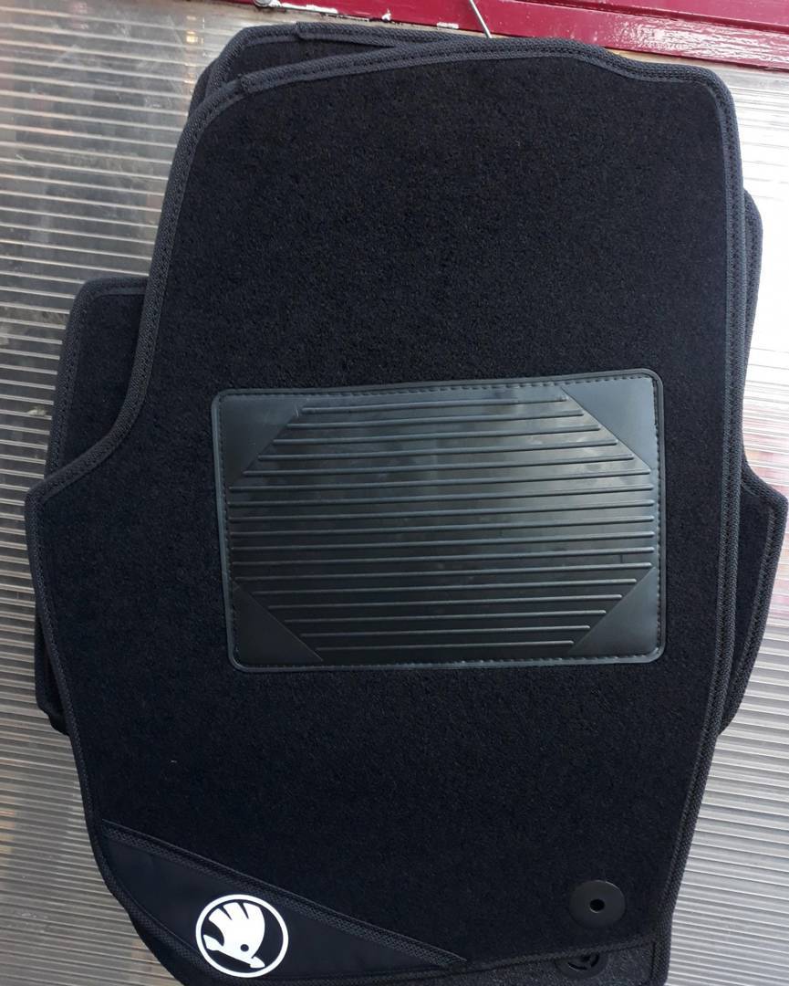 Car mats for Škoda Roomster — rubber and carpet