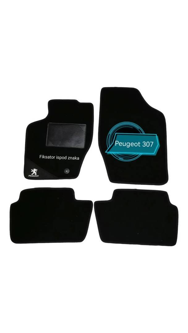 Covorașe pentru Peugeot 307 — de cauciuc și textile