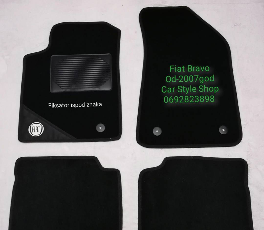 Car mats for Fiat Bravo (from 2007) — rubber and carpet