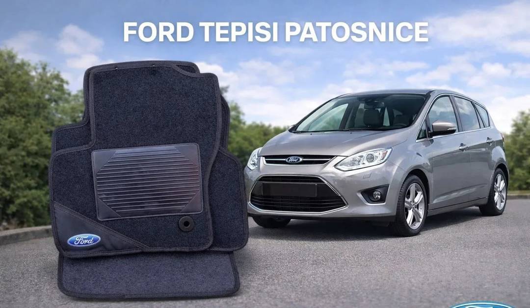Fußmatten für Ford C-Max (ab 2011) — Gummi und Textil