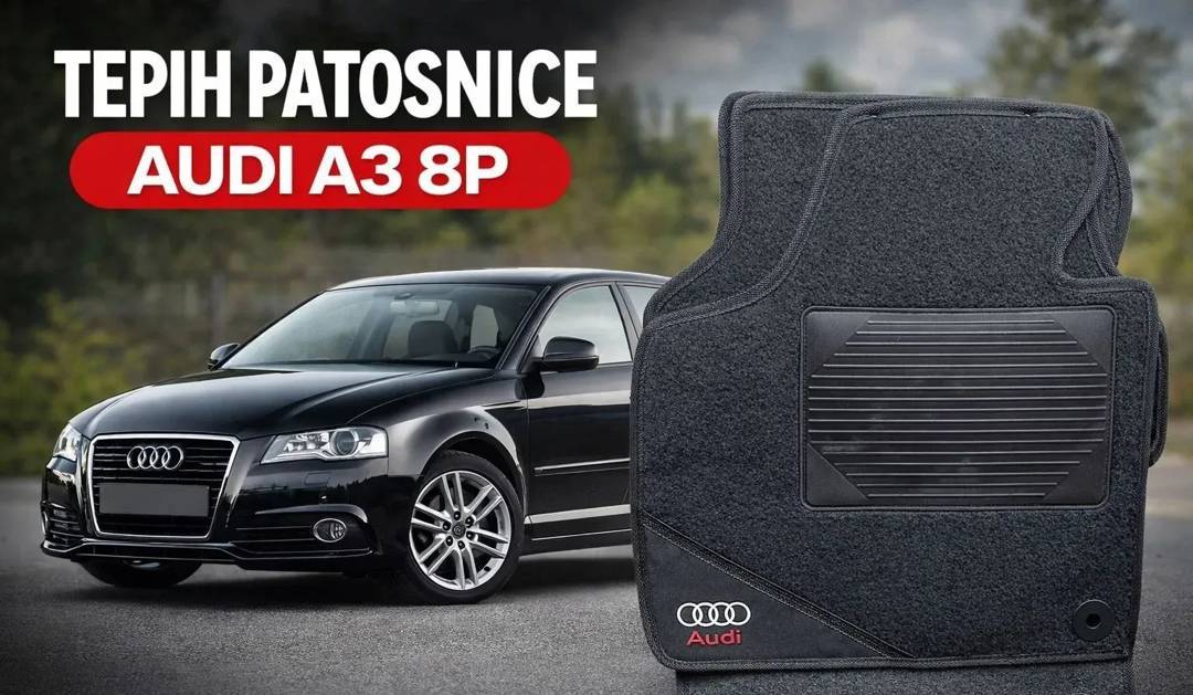 Fußmatten für Audi A3 8P — Gummi und Textil