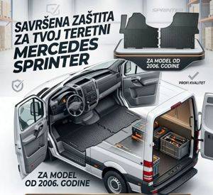 Gumeni tepisi s natpisom za Mercedes-Benz Sprinter W906 (od 2006.) — Subotica