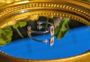 Adjustable Ring with Real Novi Sad Eye Flower — Novi Sad