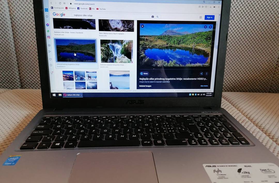 Laptop ASUS R540L — Intel Core i3, 4 GB RAM, 500 GB HDD