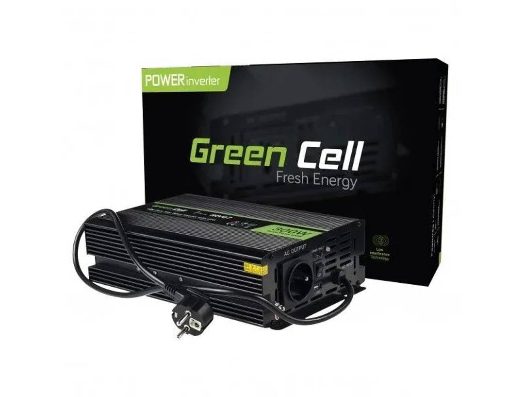 Инвертор 300 W 12 V към 230 V чиста синусоида