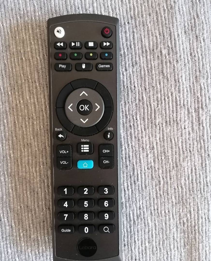 Lebara remote control with keyboard