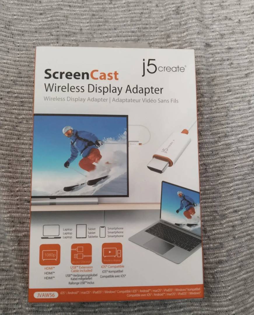 Безжичен HDMI адаптер j5create ScreenCast JVAW56