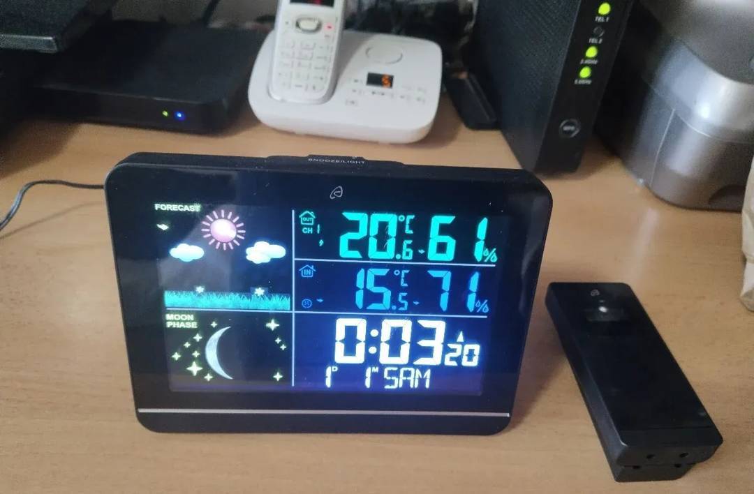 Meteorološka postaja Auriol 4-LD6162-1 z barvnim zaslonom