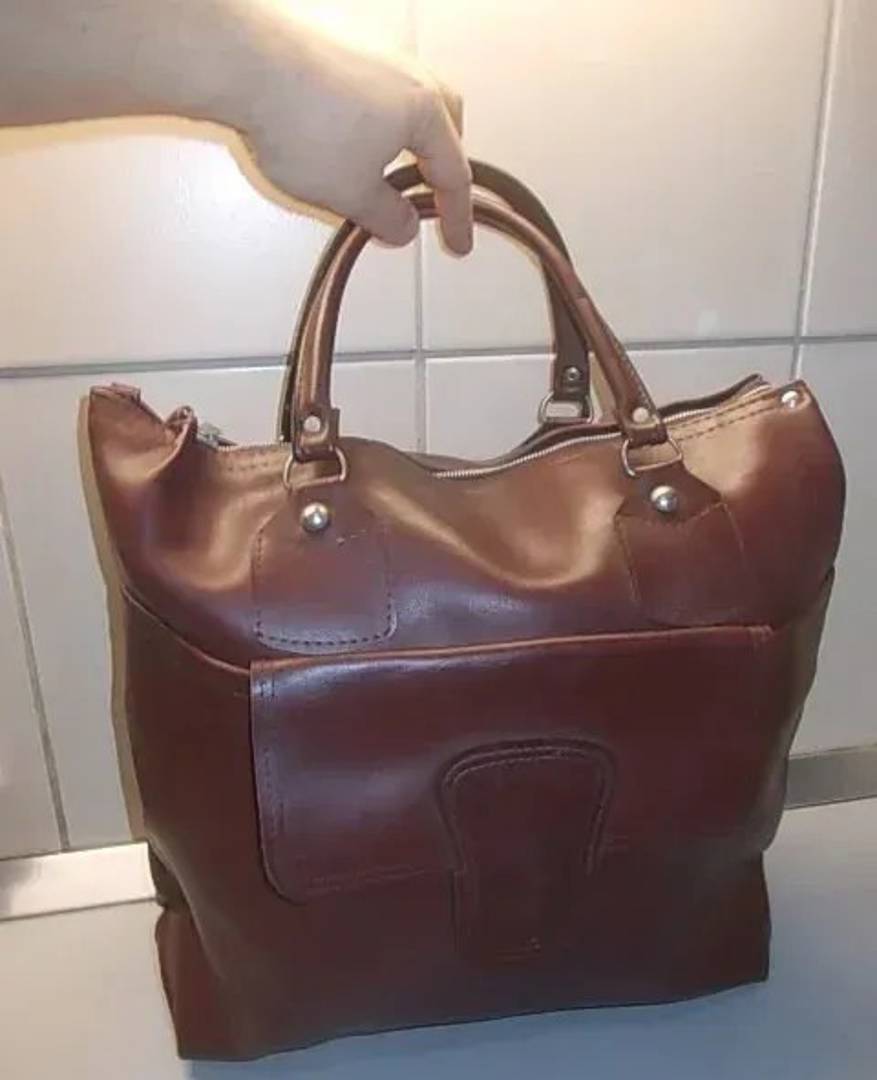 Travel bag, burgundy, 38x36x18 cm