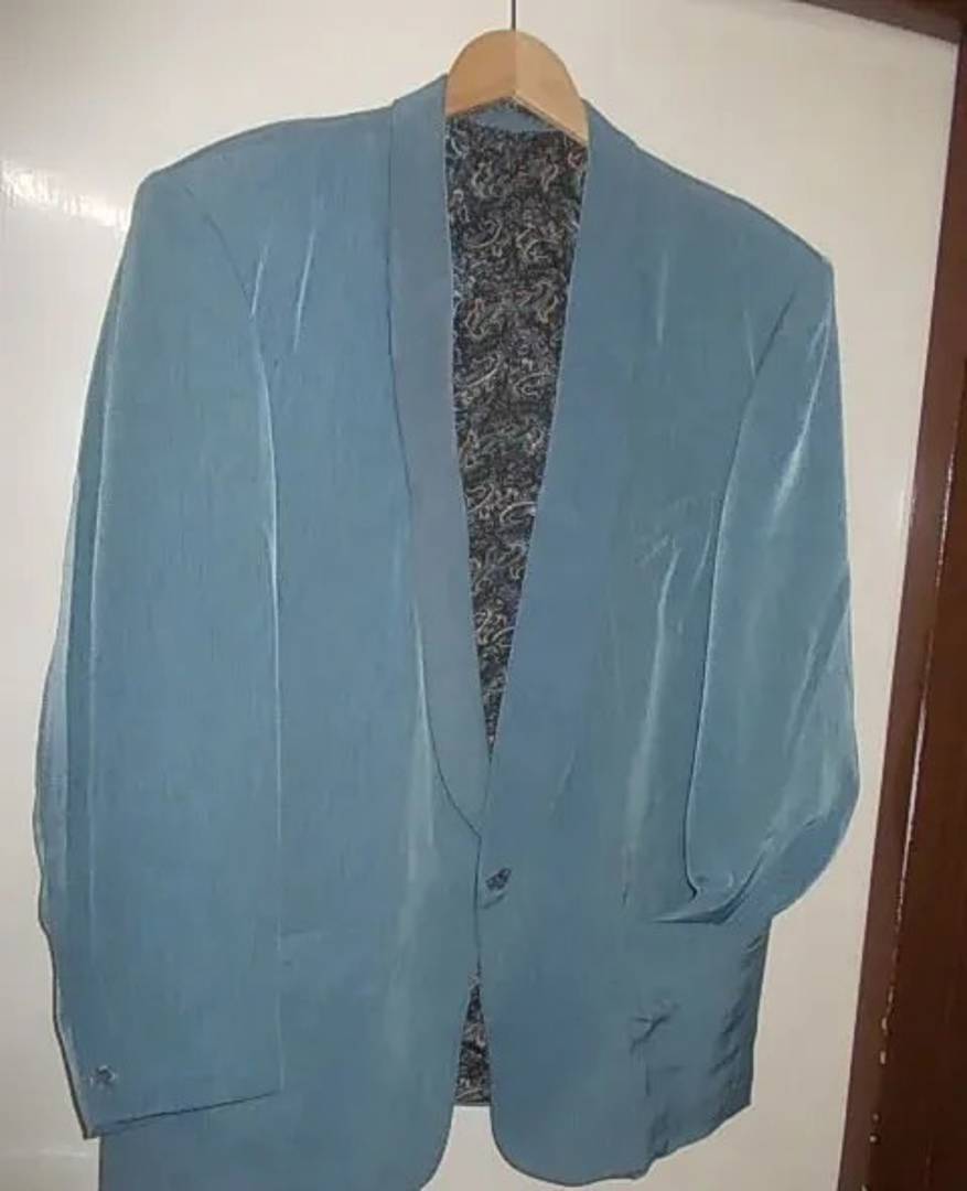 Men’s petrol-blue blazer, size 52 (L)