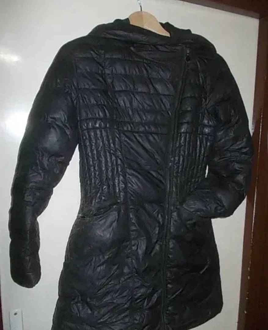 Women’s L&D Liblend hooded puffer jacket, size S, black