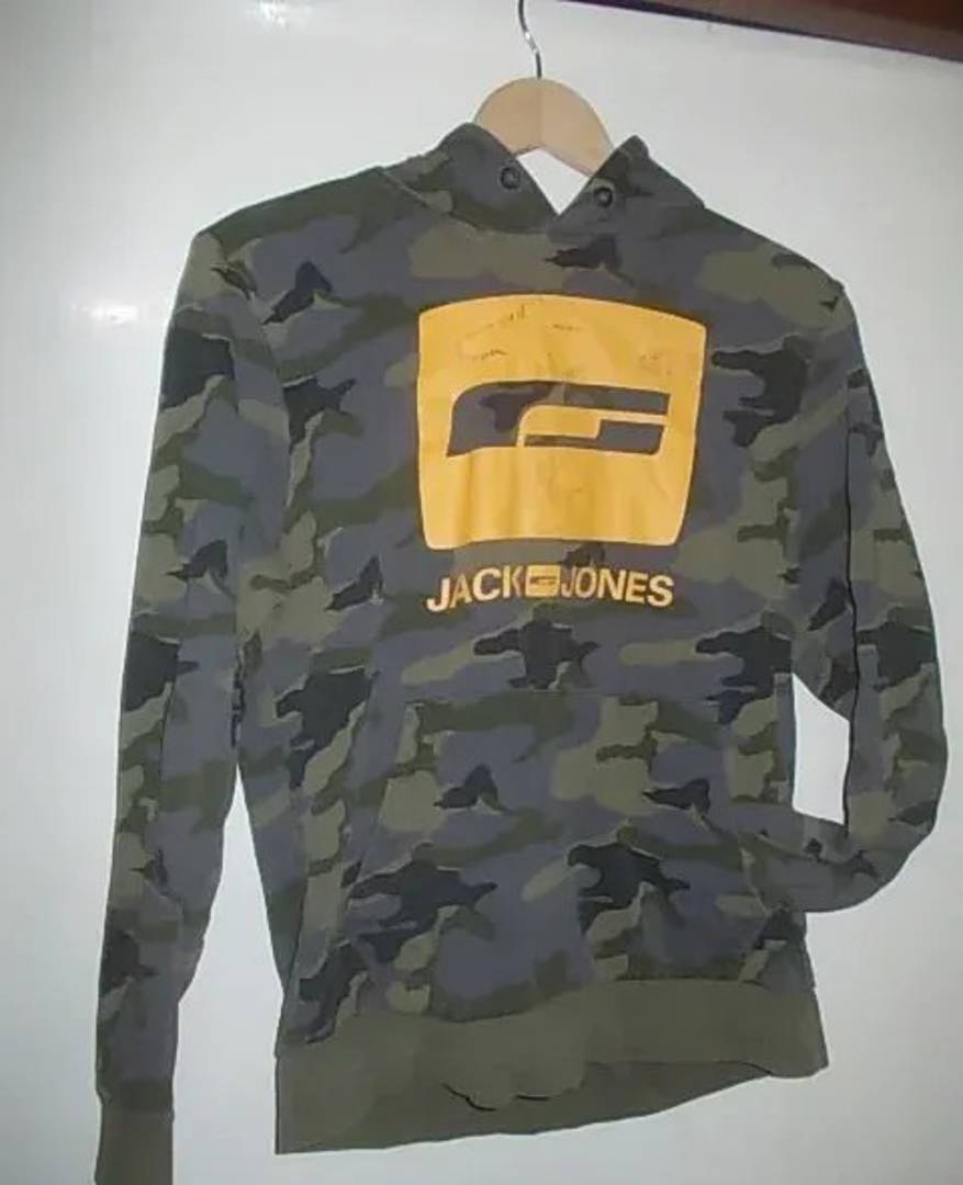 Jack & Jones camouflage unisex hoodie, size M