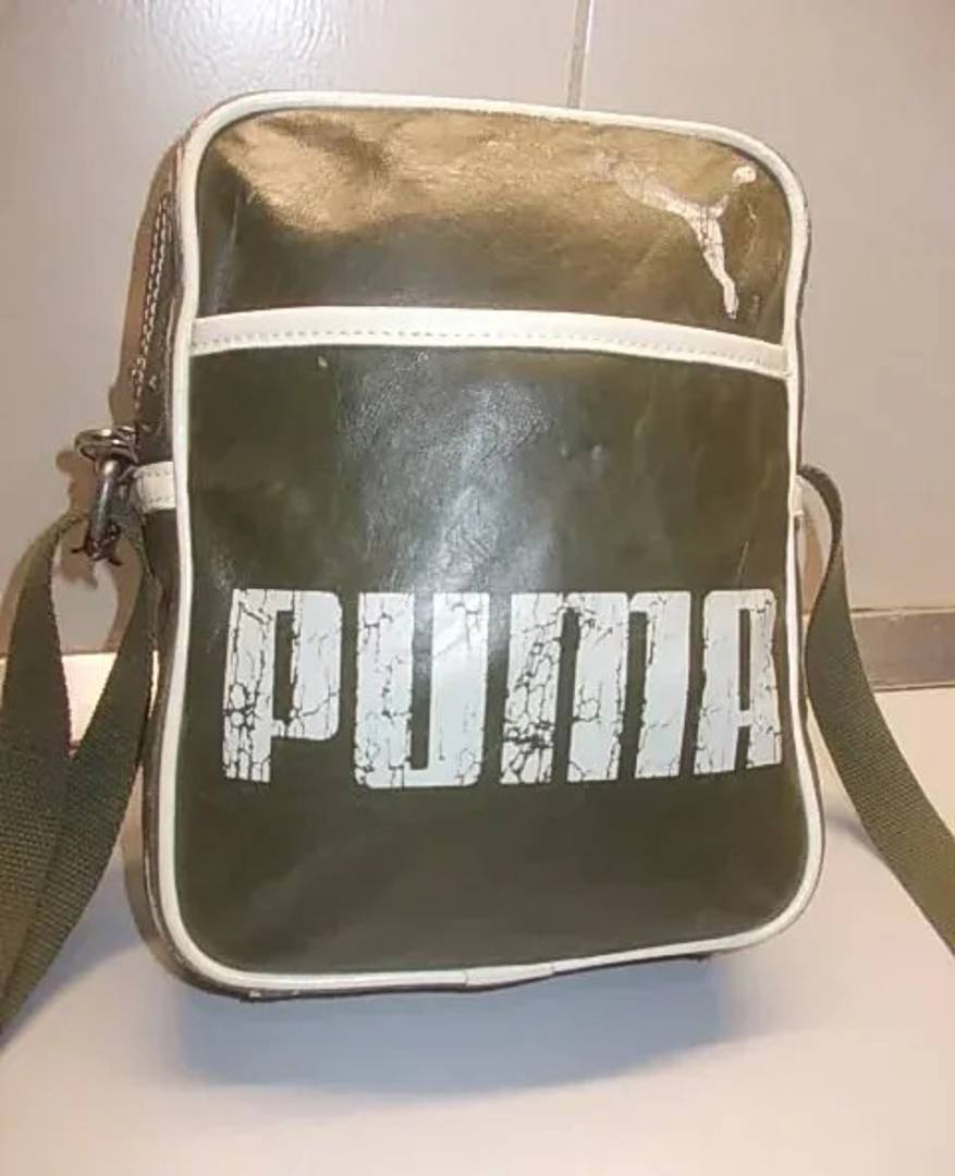 Geantă retro Puma de umăr din piele ecologică, 24,5x19x8 cm