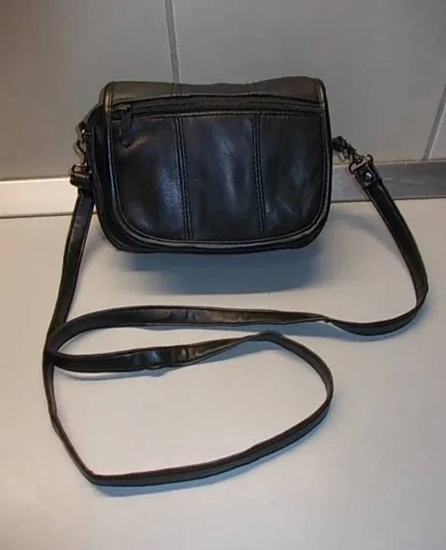 Fantasy shoulder bag, faux leather, 34x28x20 cm