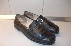 Ledermokassins K S Shoes mit Schnalle, Gr. 39 — Smederevo