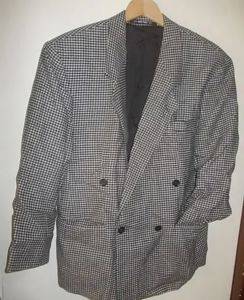 Herren-Sakko New Fast, schwarz-weißes Pepita-Muster, Gr. 24 (48, M) — Smederevo