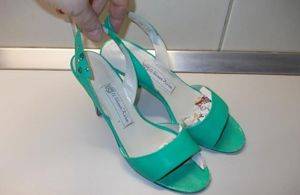 Werner Kern Damen-Ledersandalen mit Absatz, Größe 38,5 — Smederevo