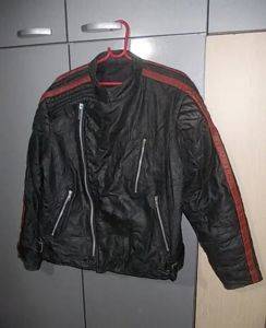 Rocker-Lederjacke im Retro-Stil, Unisex, Gr. 50–52 (L) — Smederevo