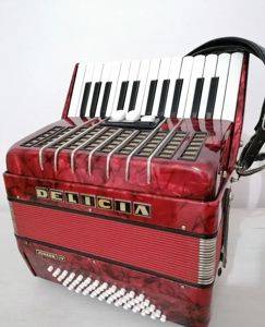 Acordeon Delicia Junior IV, 60 de bași, 3 registre — Smederevo