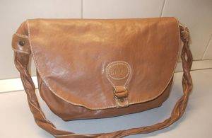 Damen-Ledertasche Brugi 40x30x20 cm, braun — Smederevo
