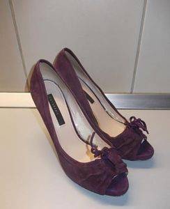 Damen-Lederschuhe mit Absatz von Zara, Gr. 37 — Smederevo