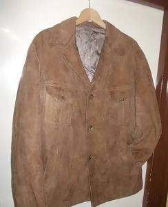 Herren-Lederjacke aus Wildleder im Sakko-Stil Monza, Gr. XL (54) — Smederevo