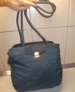 Stofftasche mit Metallschnalle, blau — Smederevo