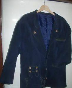 Wildlederjacke, marineblau, Gr. 54 (XL) — Smederevo