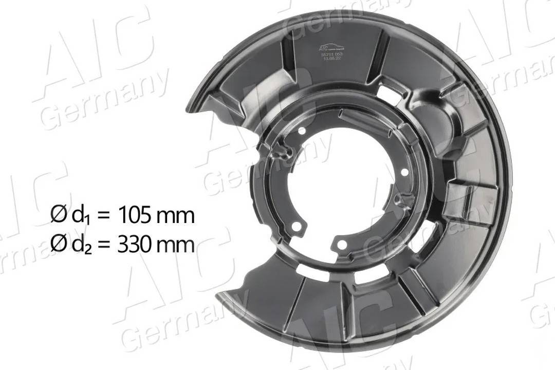 Zaštitni lim zadnjeg diska BMW 1 E81/E87/F20, 2 F22, 3 E90/F30, 4 F32