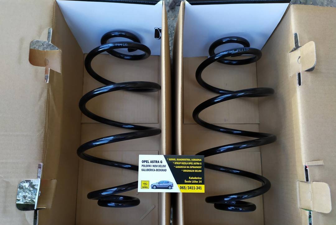 Coil spring, rear Opel Astra G Hatchback (1998–2008) SX077MT