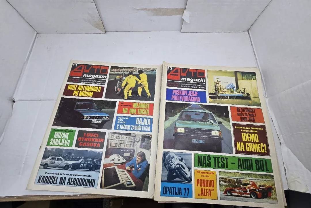 Avto Magazin magazines 1977–1980, set of 10 issues
