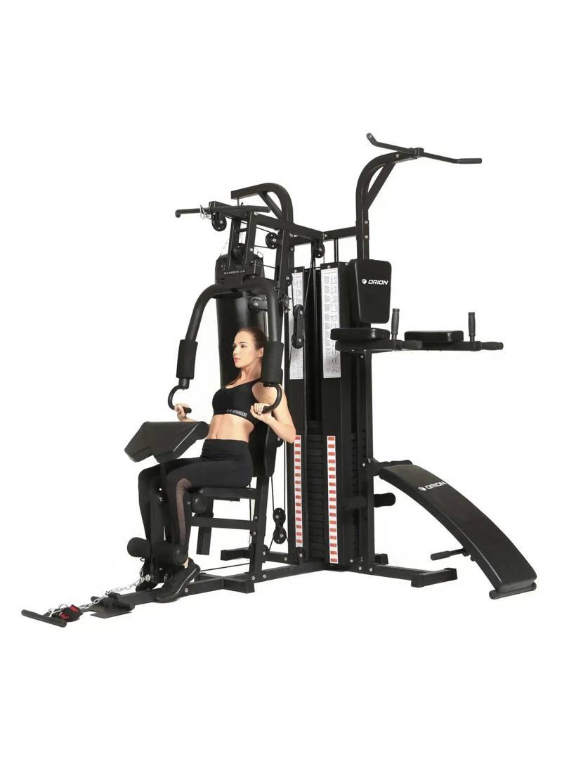 Aparat multifuncțional Orion Classic L4 cu bancă și sac de box — 100 kg greutăți