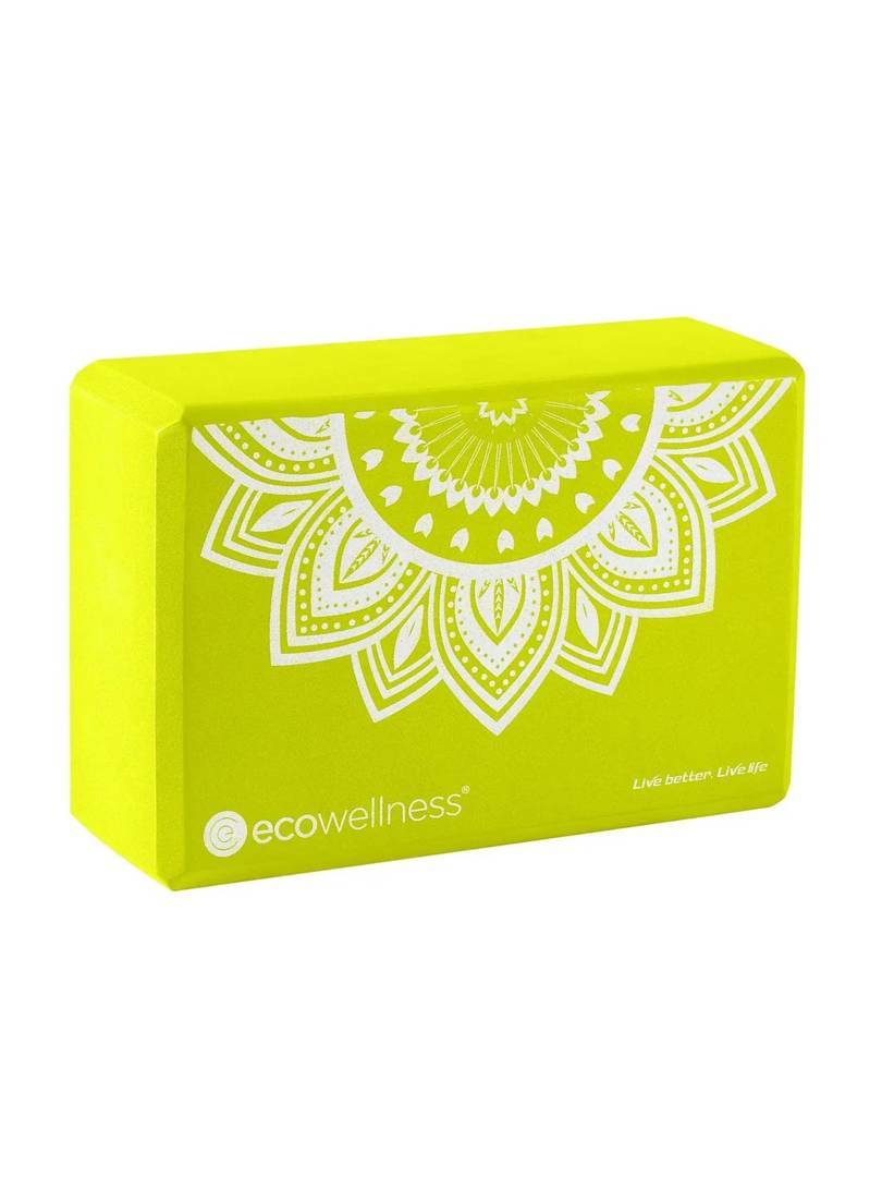 Блок для йоги Body Sculpture Eco Wellness з мандалою