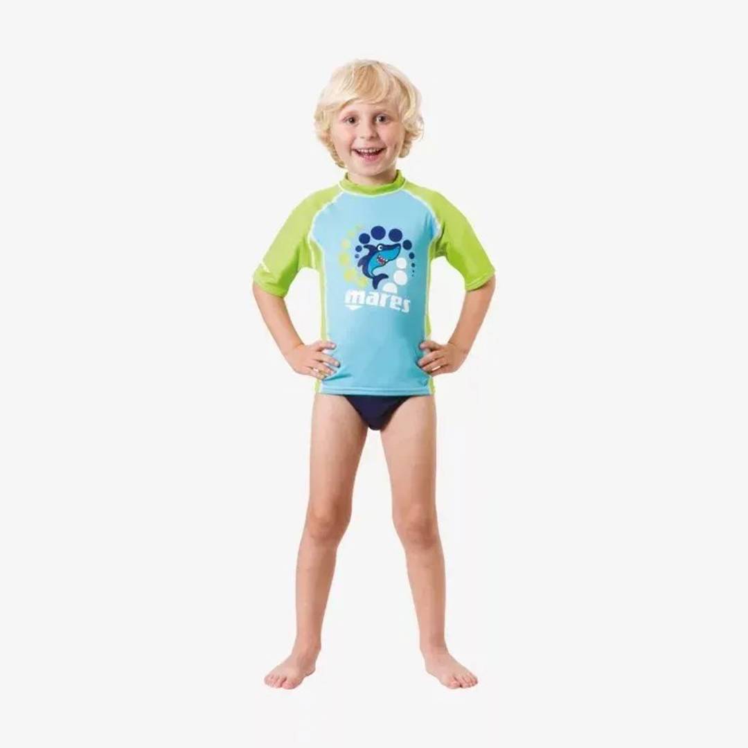 Tricou pentru copii cu protecție UV Mares Rash Guard Kid — UPF 50+