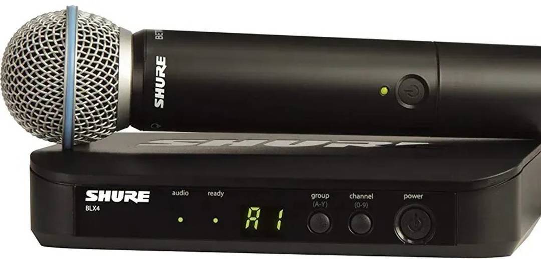Sistem de microfon wireless Shure BLX24E/B58, H8E 518–542 MHz